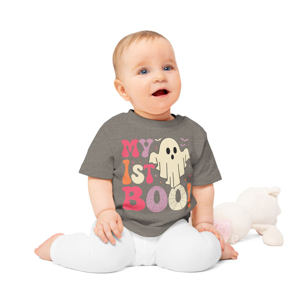 Adorable Baby T-Shirt for Halloween, First Boo Celebration, Cute Ghost Infant Tee, Baby Shower Gift Idea, Trendy Toddler Wear
