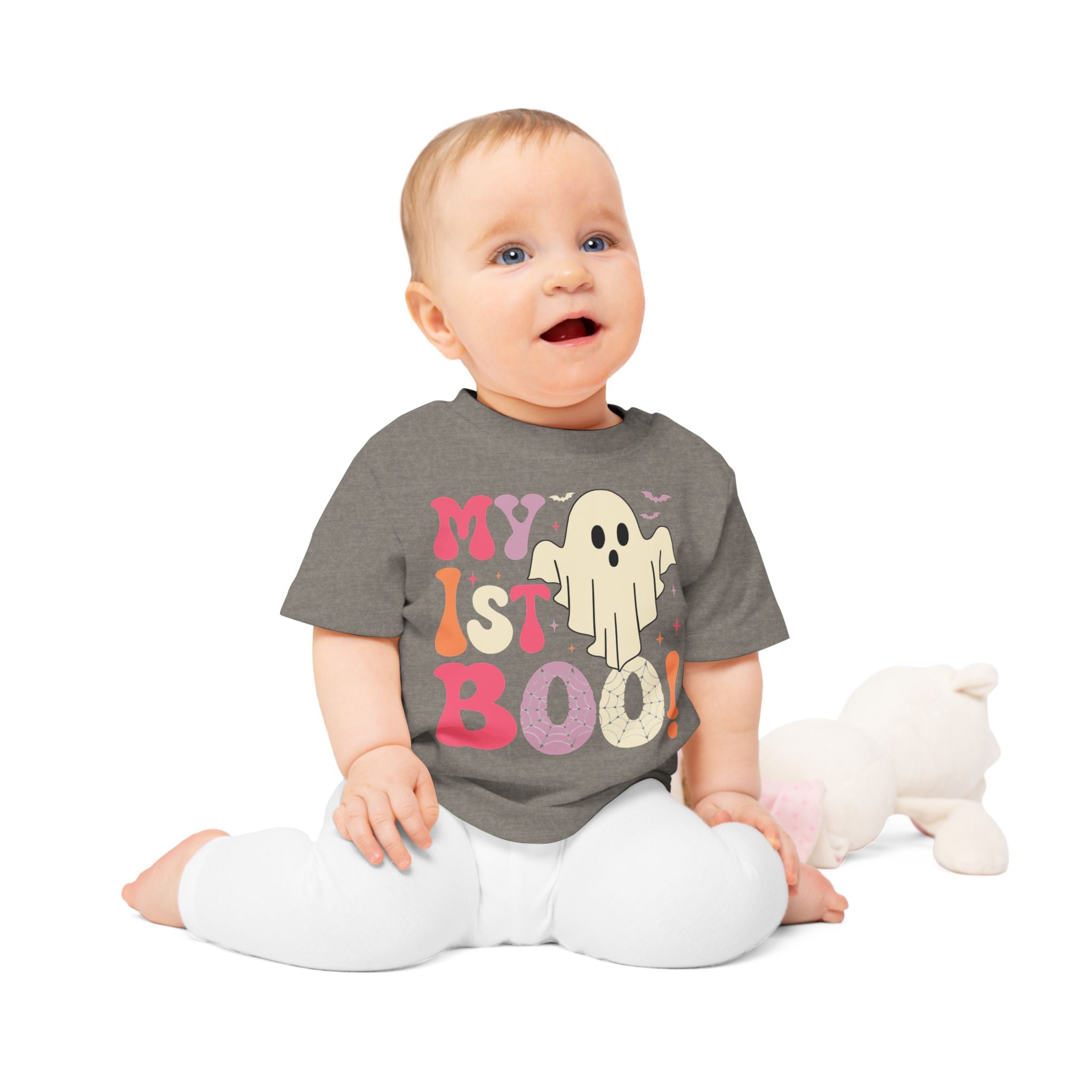 Adorable Baby T-Shirt for Halloween, First Boo Celebration, Cute Ghost Infant Tee, Baby Shower Gift Idea, Trendy Toddler Wear