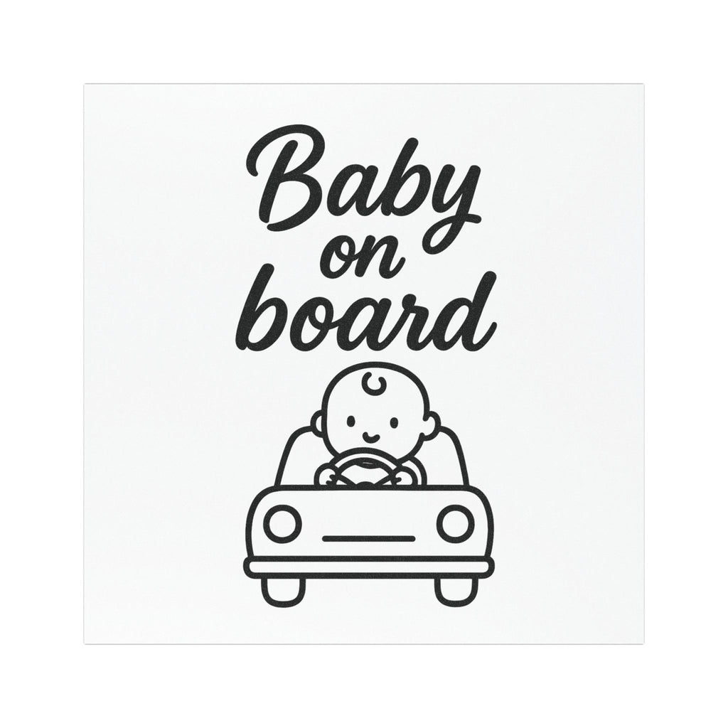 Cute Baby on Board Car Magnet
