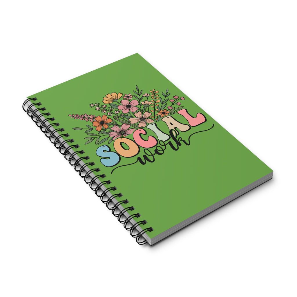 Social Work Floral Spiral Journal