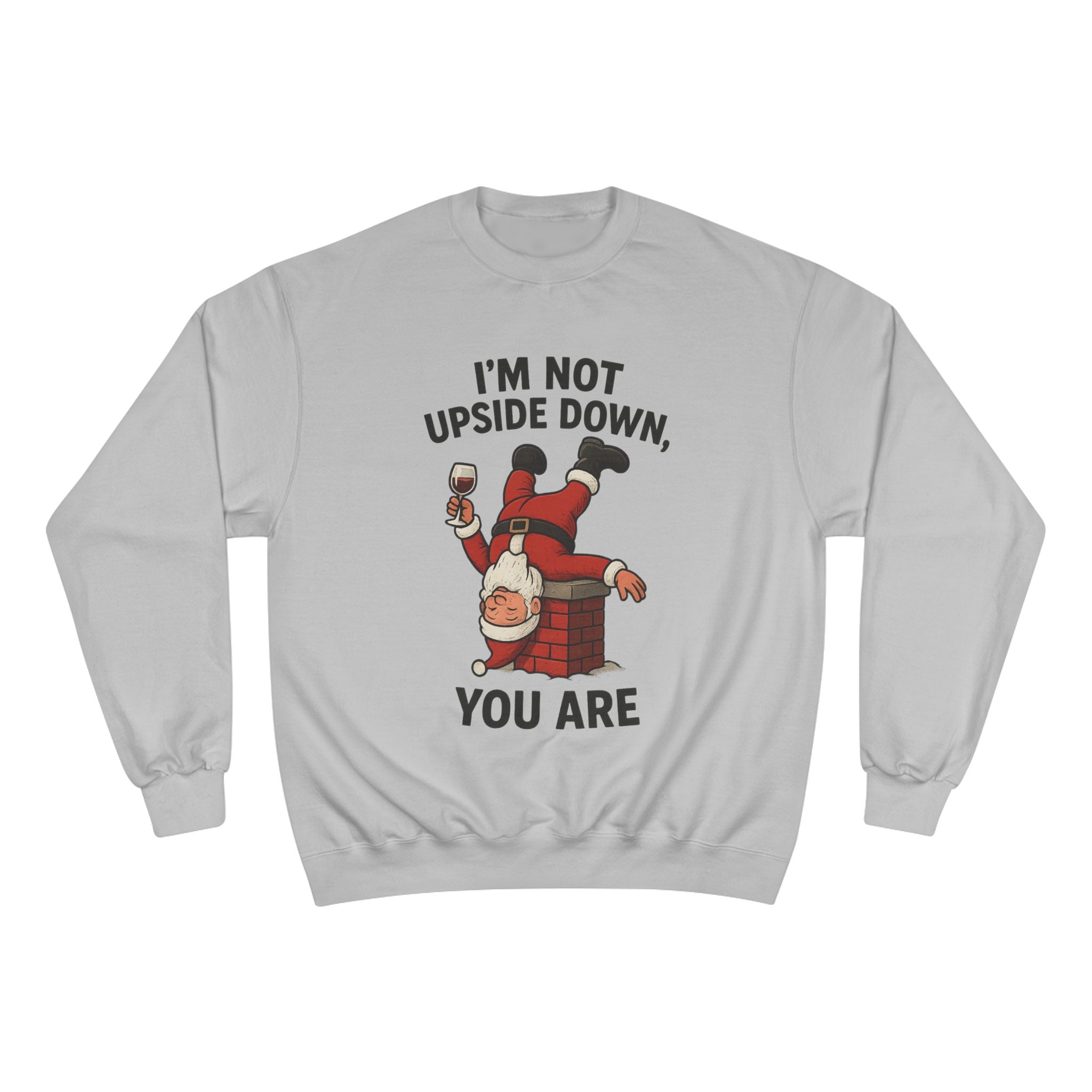 Funny Santa Sweatshirt, Holiday Humor, Gift for Christmas, Festive Apparel, Comfy Winter Outfit, Quirky Holiday Sweater