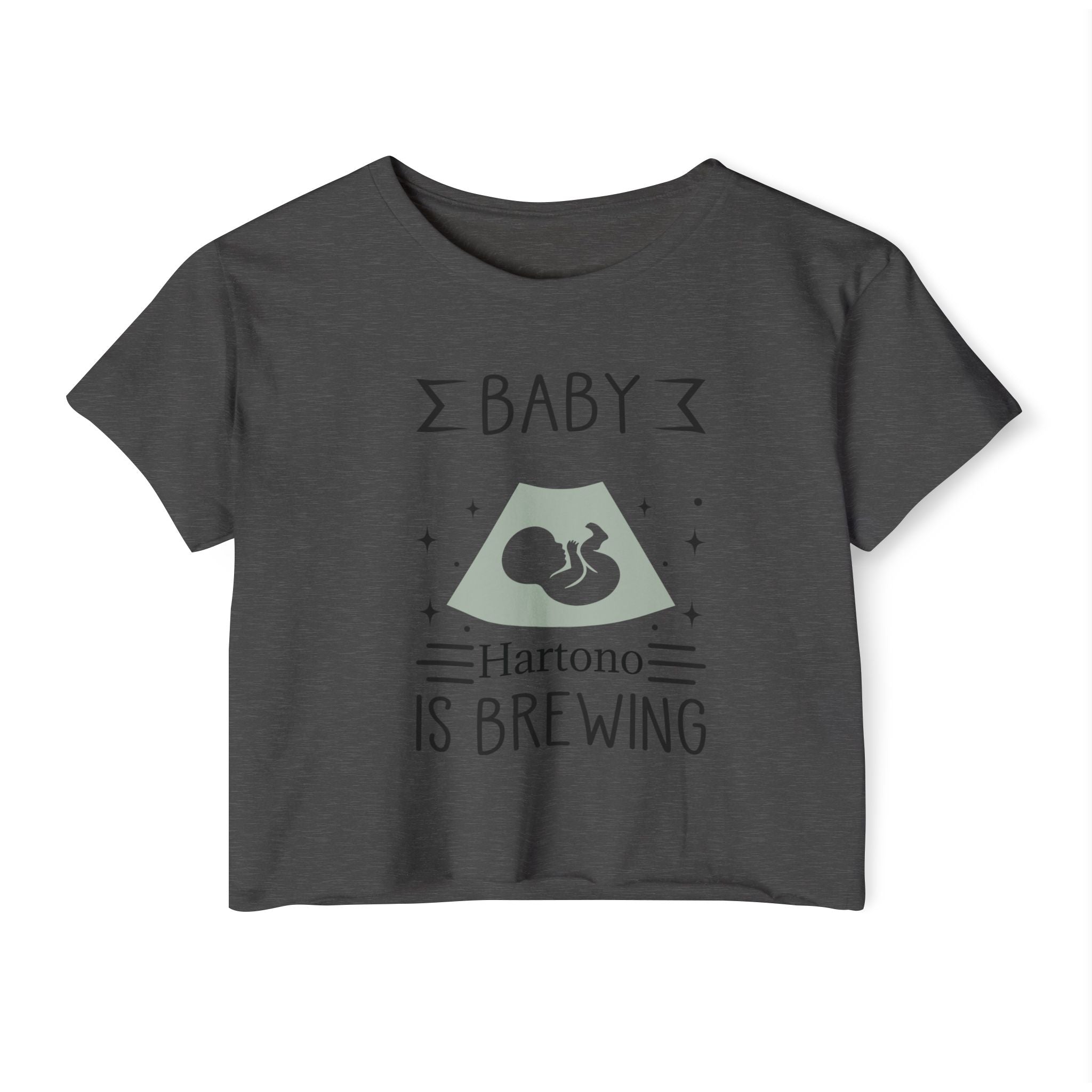 Baby Announcement Crop Top, Maternity Festival Shirt, Cute Pregnancy Top, Gift for Expecting Moms, Summer Casual Tee