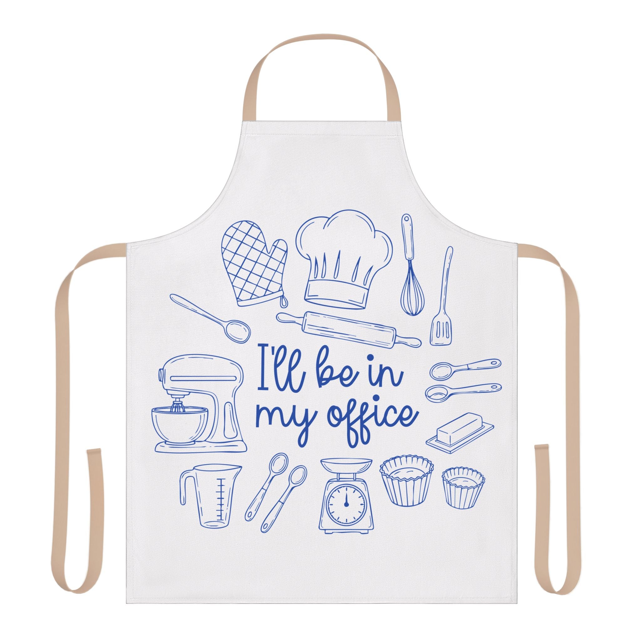 Funny Cooking Apron - "I'll Be in My Office", Kitchen Gift, Baking Accessory, Chef Apron, Culinary Humor, Unique Gift Idea