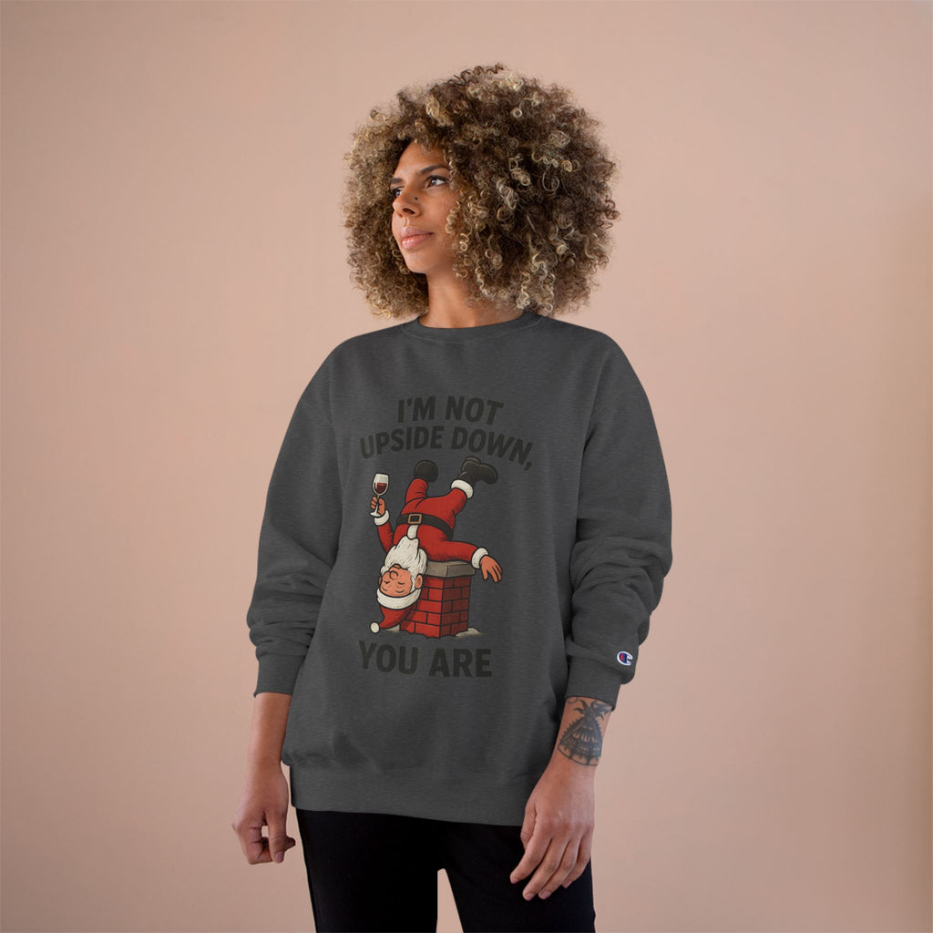 Funny Santa Sweatshirt, Holiday Humor, Gift for Christmas, Festive Apparel, Comfy Winter Outfit, Quirky Holiday Sweater