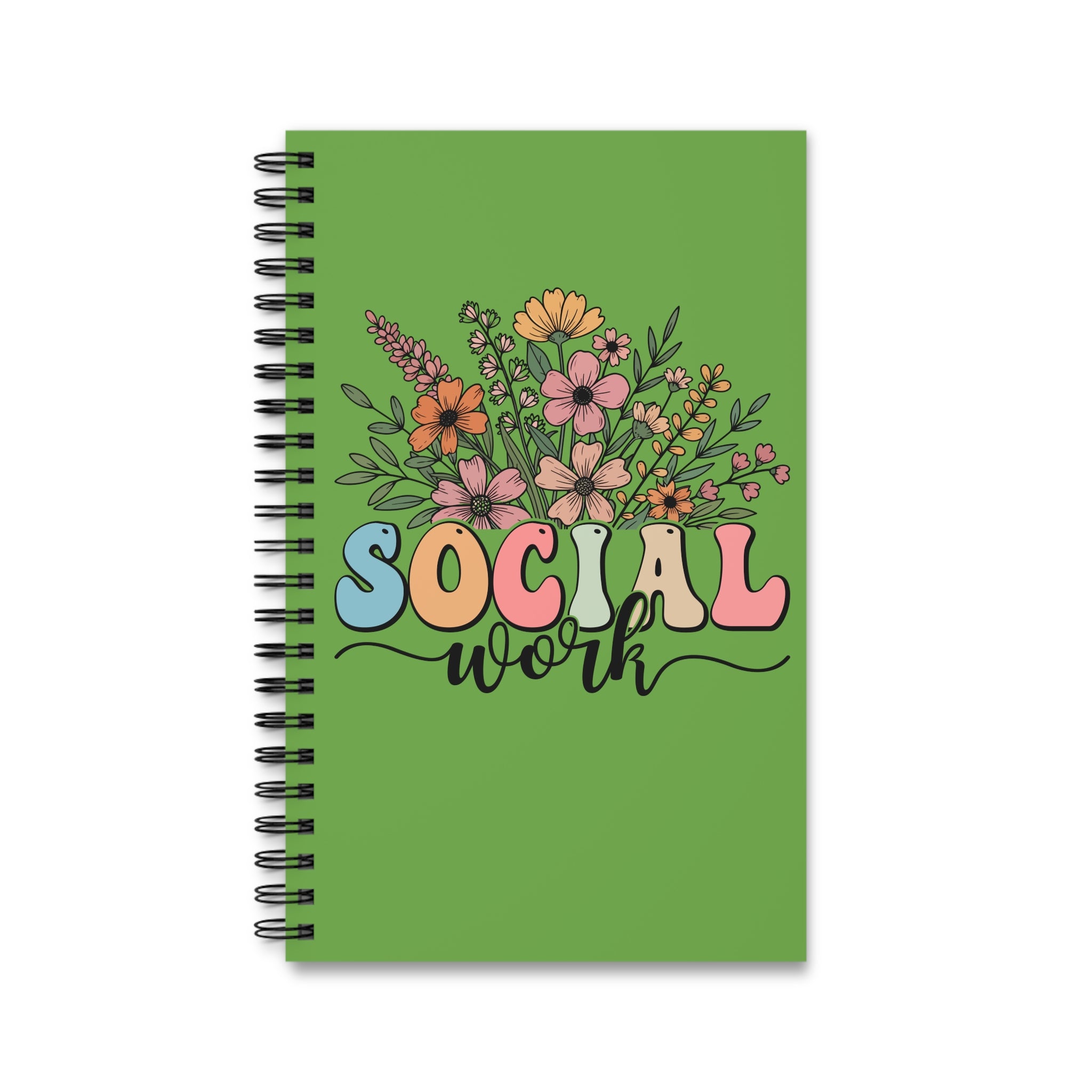 Social Work Floral Spiral Journal
