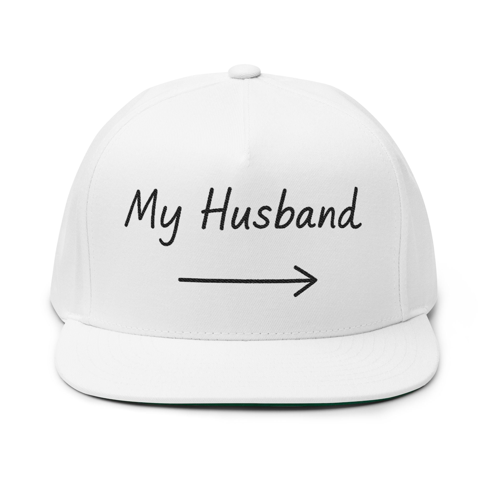 Custom Embroidered Flat Bill Cap for Husbands - Fun Gift for Anniversaries and Celebrations