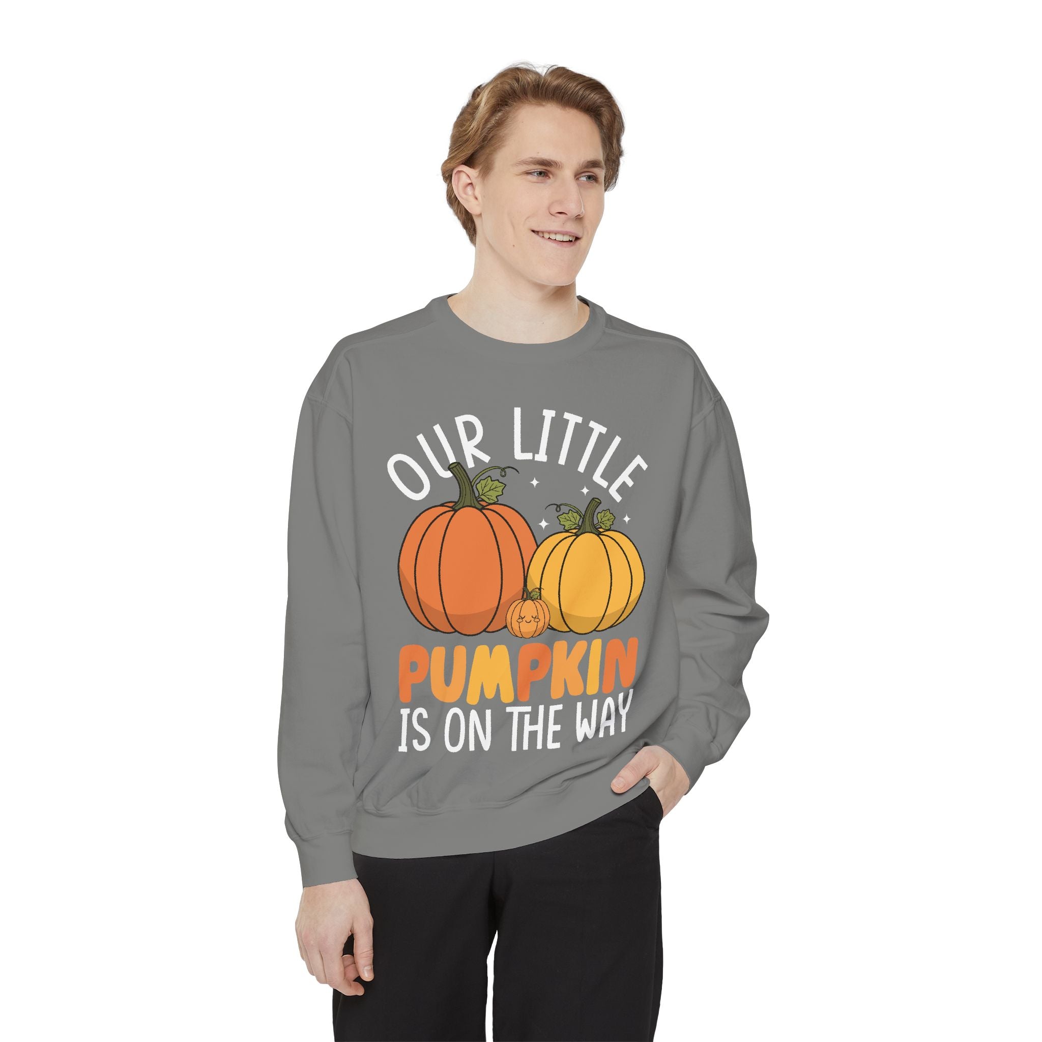 Pumpkin Pregnancy Announcement Sweatshirt, Cozy Fall Apparel, Expecting Parents Gift, Halloween Family Outfit, Thanksgiving Celebration Wear