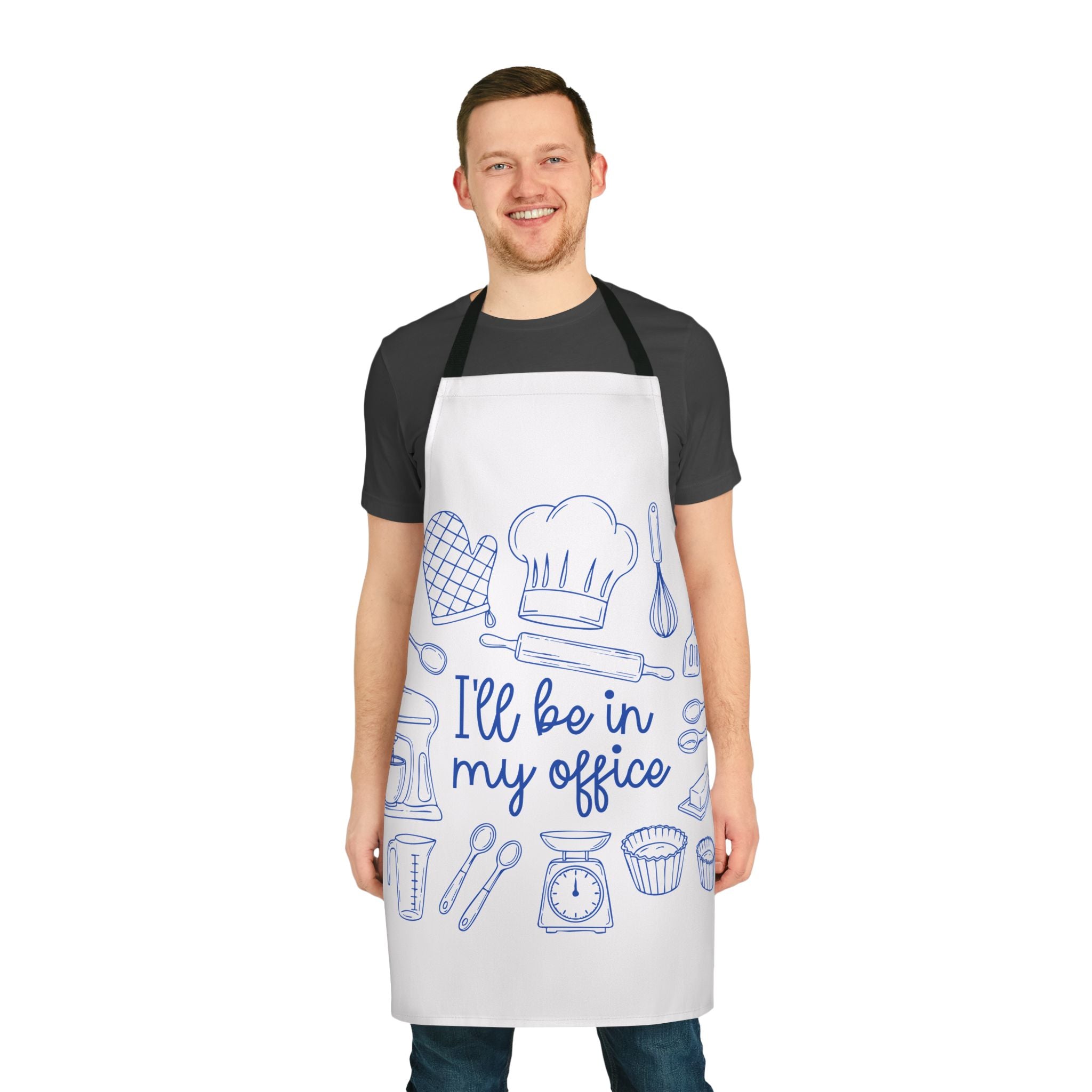 Funny Cooking Apron - "I'll Be in My Office", Kitchen Gift, Baking Accessory, Chef Apron, Culinary Humor, Unique Gift Idea