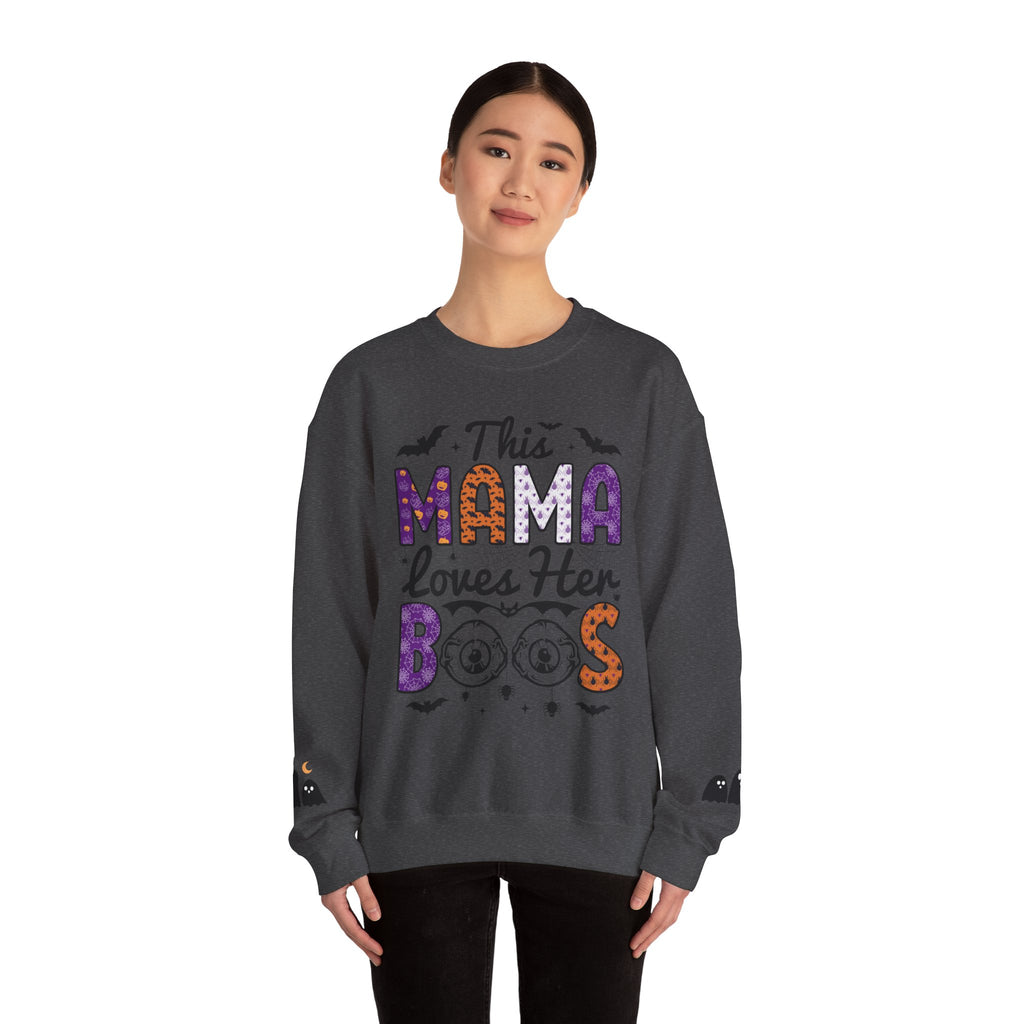 Halloween-Themed Mama Sweatshirt | Cozy Fall Apparel, Cute Ghosts, Trick or Treat Gift, Halloween Sweatshirt, Fall Fashion