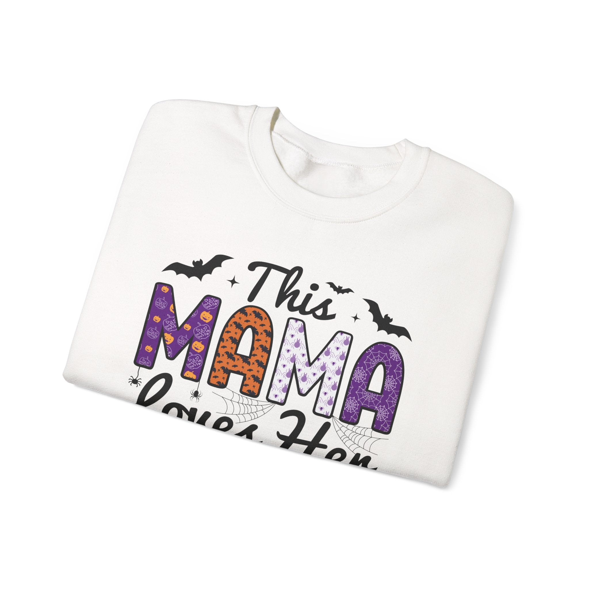 Halloween-Themed Mama Sweatshirt | Cozy Fall Apparel, Cute Ghosts, Trick or Treat Gift, Halloween Sweatshirt, Fall Fashion