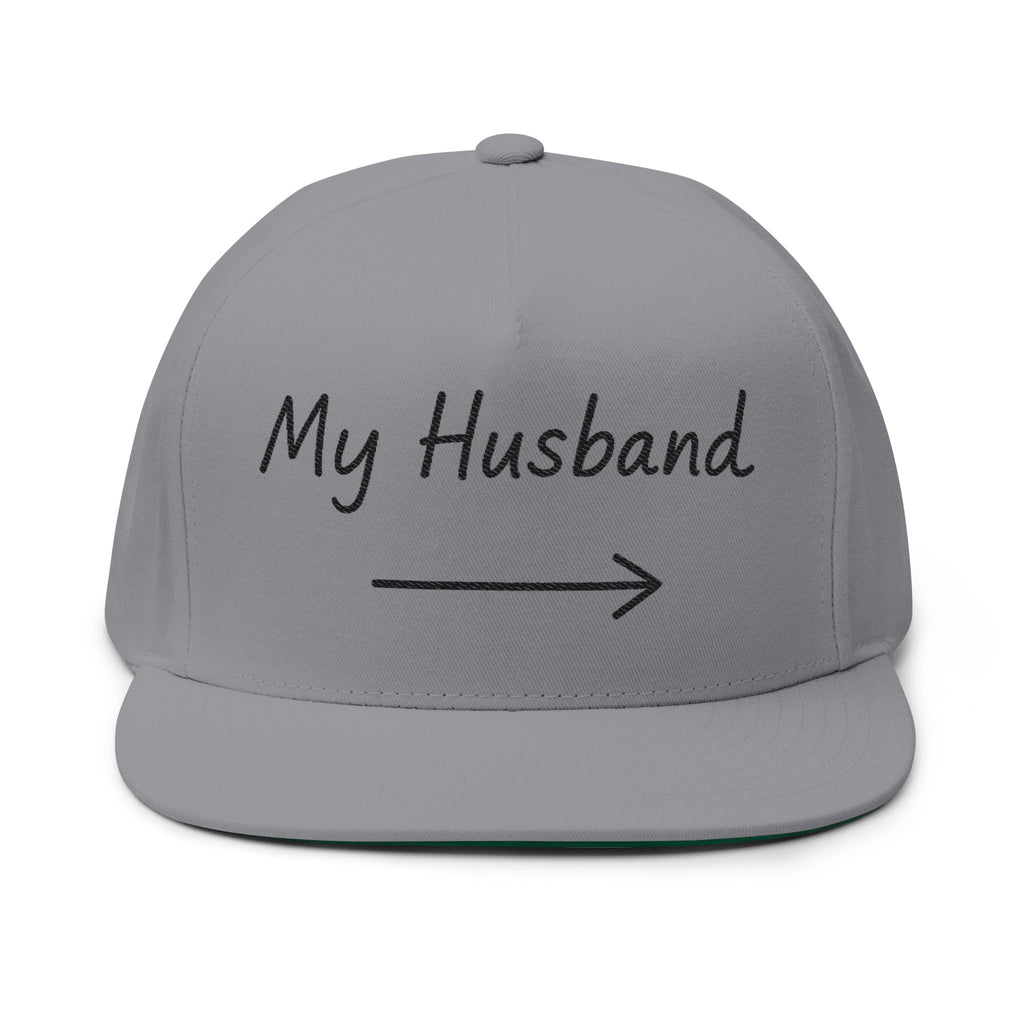 Custom Embroidered Flat Bill Cap for Husbands - Fun Gift for Anniversaries and Celebrations
