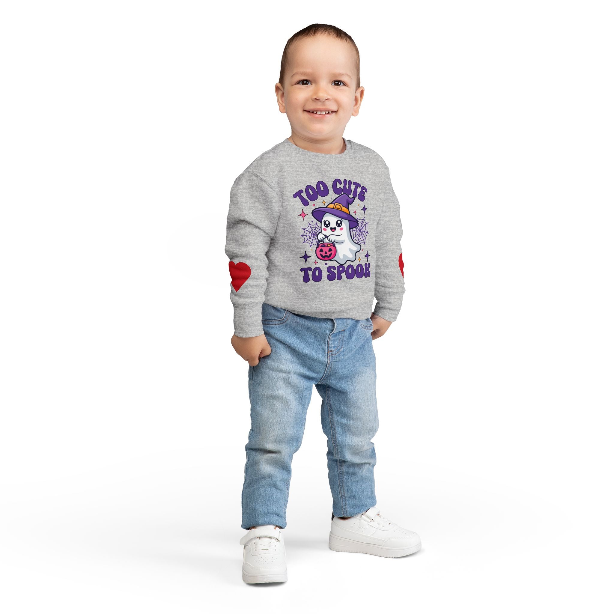 Toddler Sweatshirt - Griezelig Schattig Halloween Design