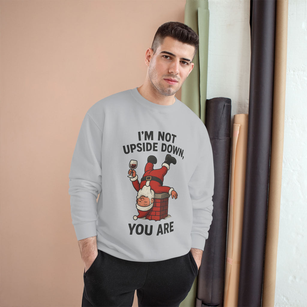 Funny Santa Sweatshirt, Holiday Humor, Gift for Christmas, Festive Apparel, Comfy Winter Outfit, Quirky Holiday Sweater