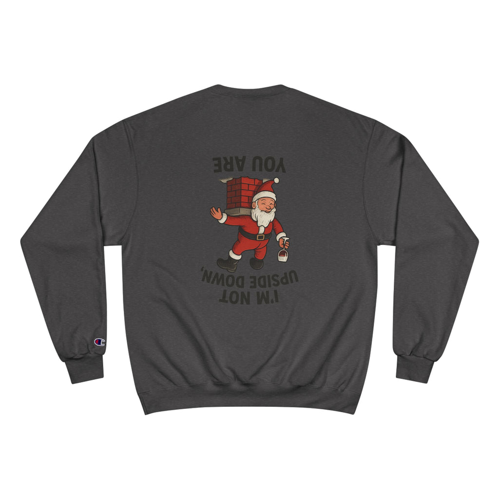 Funny Santa Sweatshirt, Holiday Humor, Gift for Christmas, Festive Apparel, Comfy Winter Outfit, Quirky Holiday Sweater