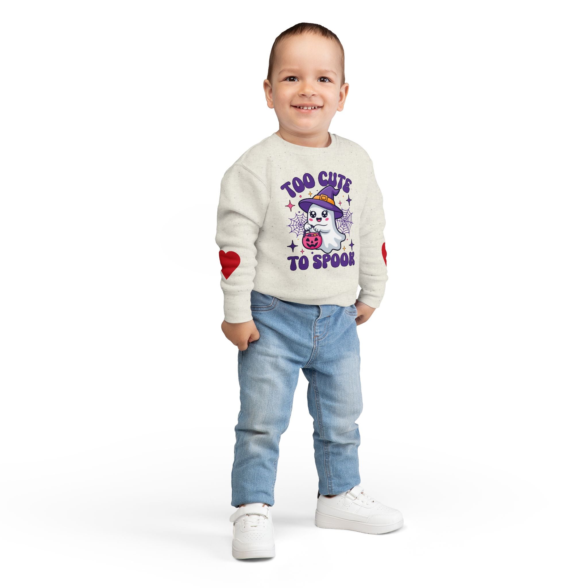 Toddler Sweatshirt - Griezelig Schattig Halloween Design