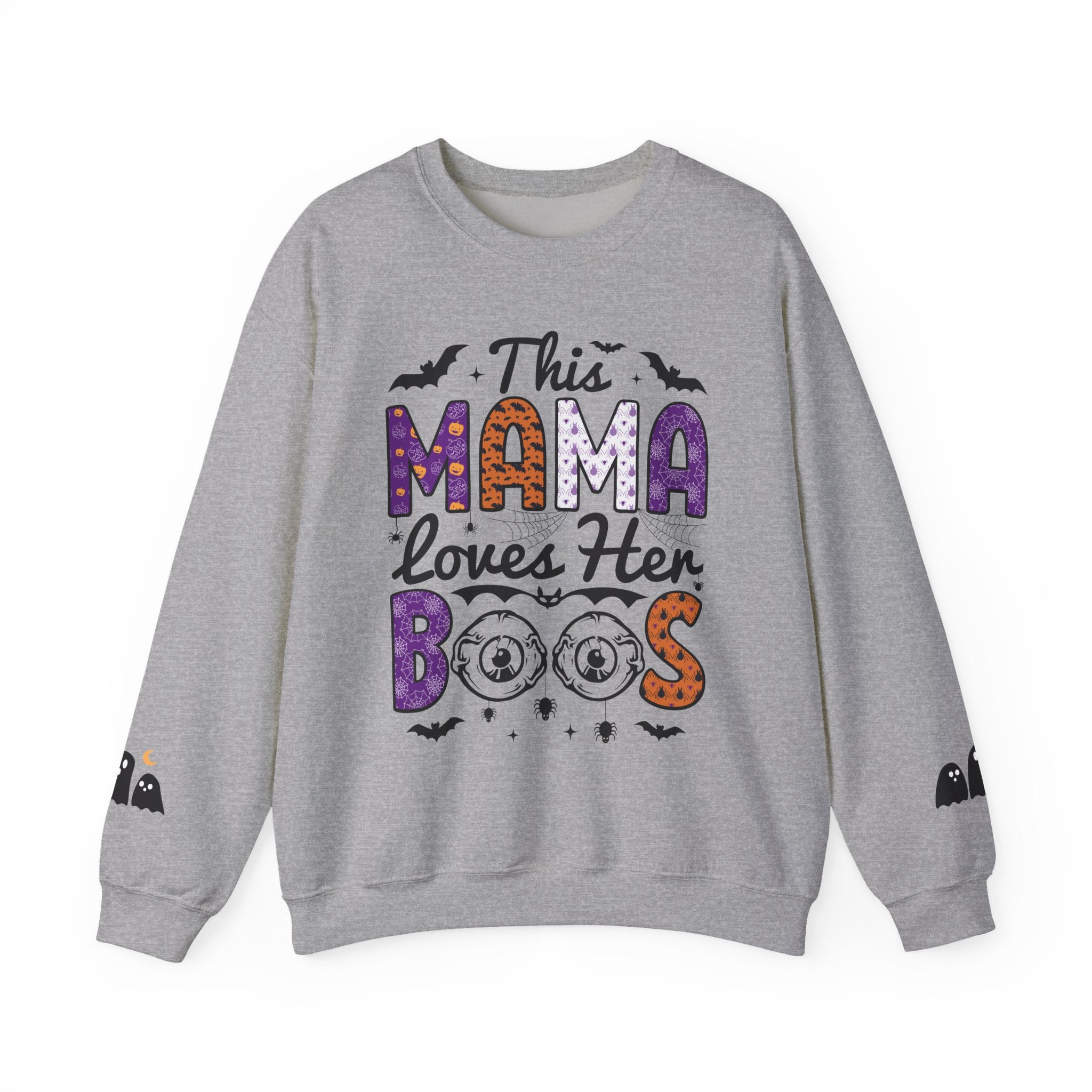 Halloween-Themed Mama Sweatshirt | Cozy Fall Apparel, Cute Ghosts, Trick or Treat Gift, Halloween Sweatshirt, Fall Fashion