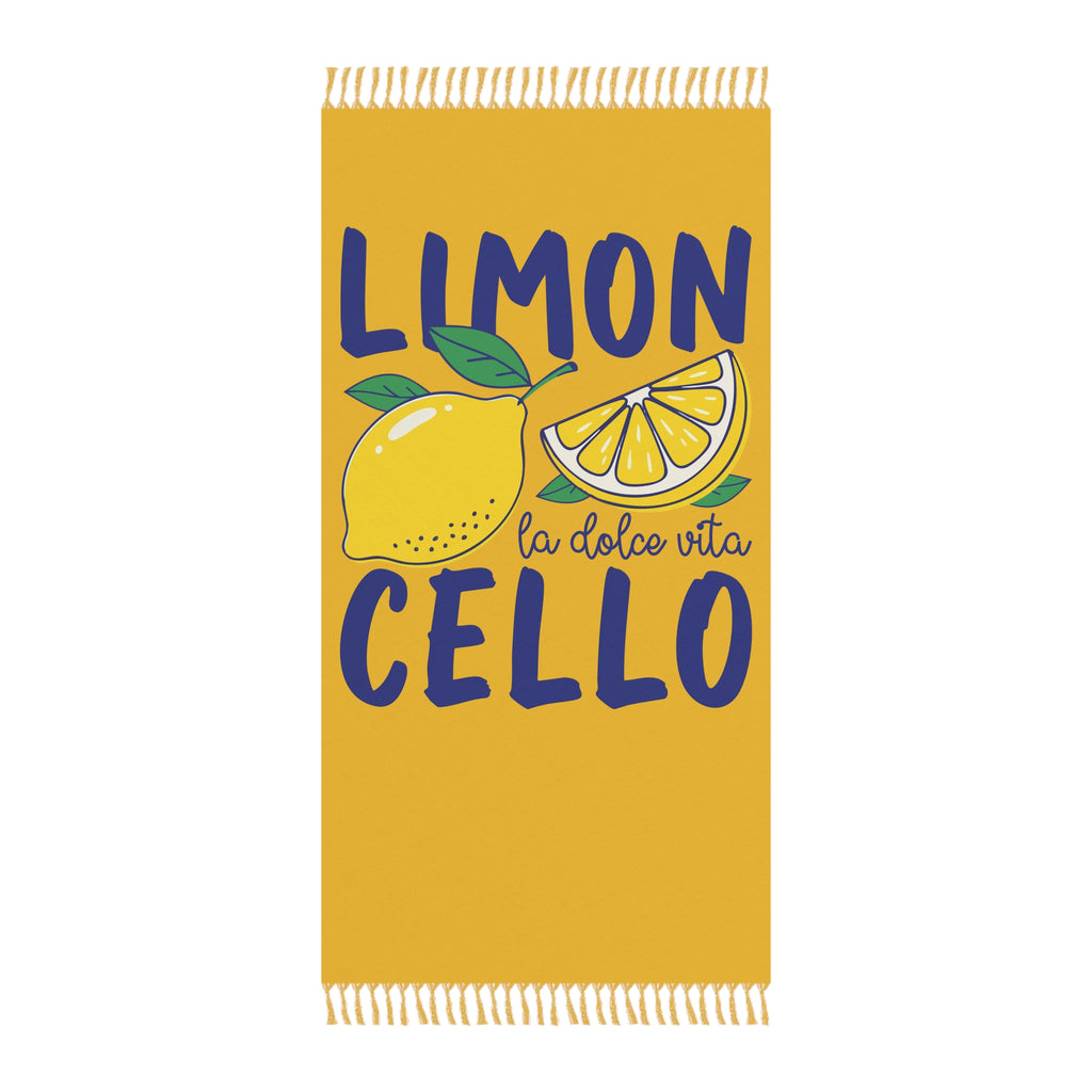 Boho Beach Towel - Limon Cello Lemon Design, Eco-Friendly Summer Essential, Poolside Fun, Gift for Beach Lovers, Vibrant Towels, [...]
