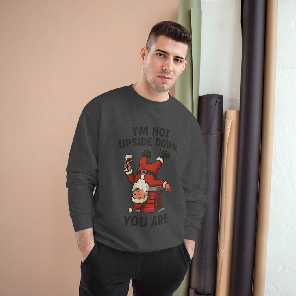 Funny Santa Sweatshirt, Holiday Humor, Gift for Christmas, Festive Apparel, Comfy Winter Outfit, Quirky Holiday Sweater