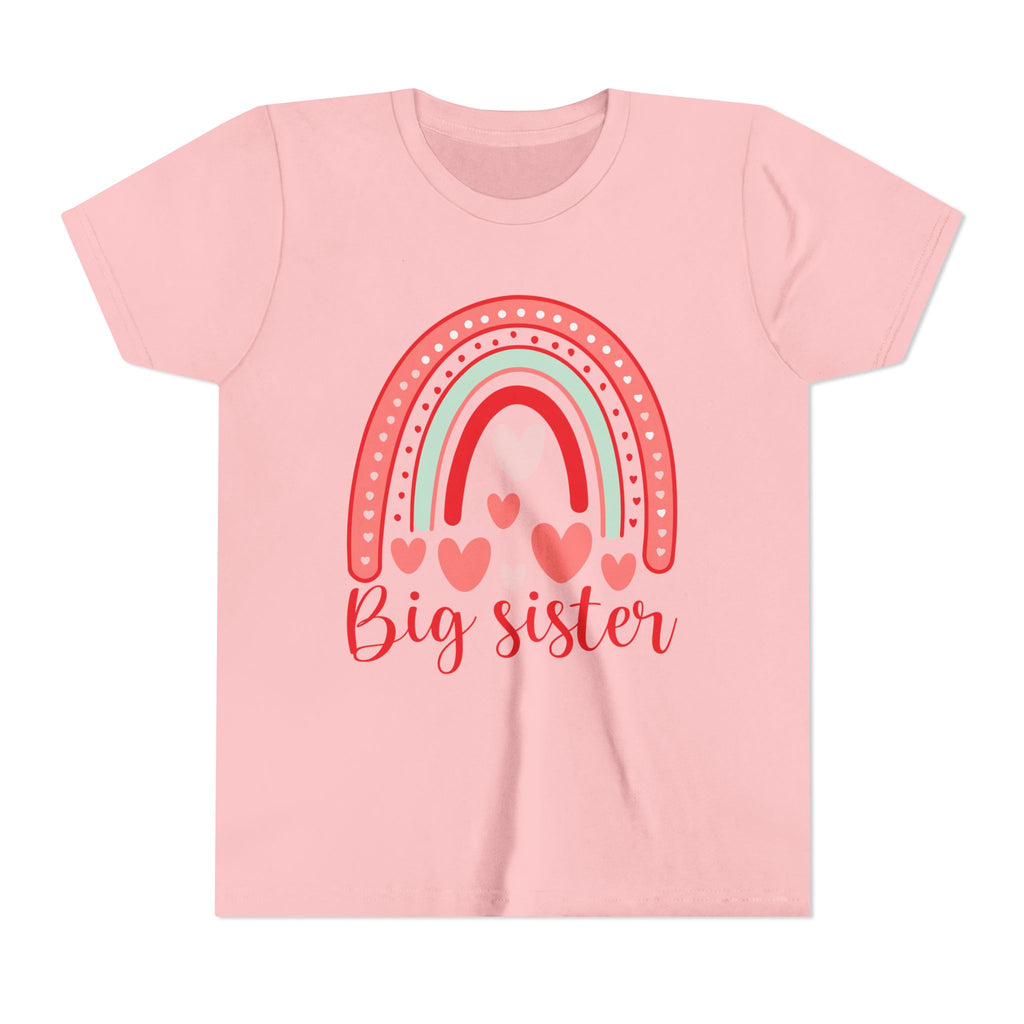Big Sister Rainbow Tee - Kids Heart Shirt