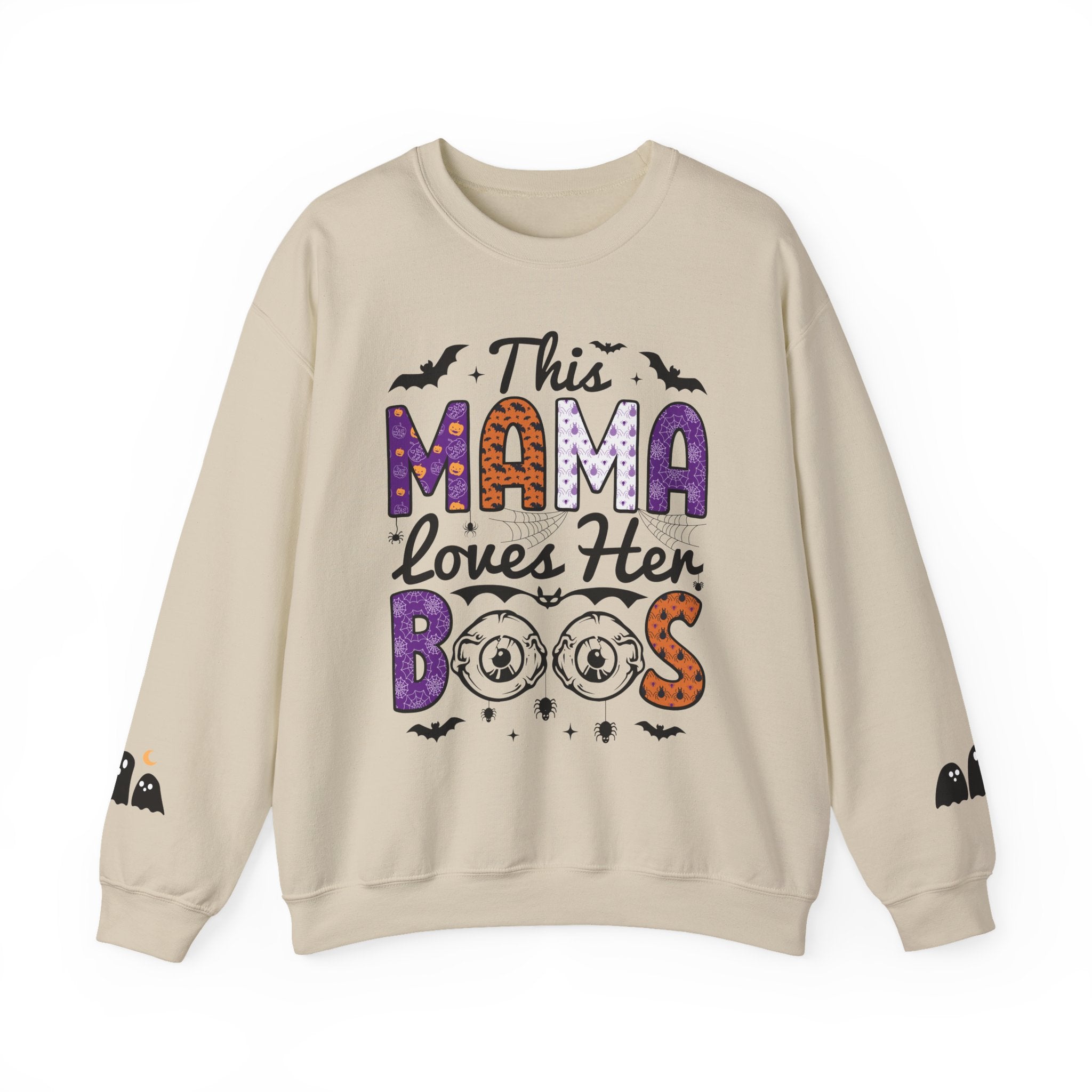 Halloween-Themed Mama Sweatshirt | Cozy Fall Apparel, Cute Ghosts, Trick or Treat Gift, Halloween Sweatshirt, Fall Fashion