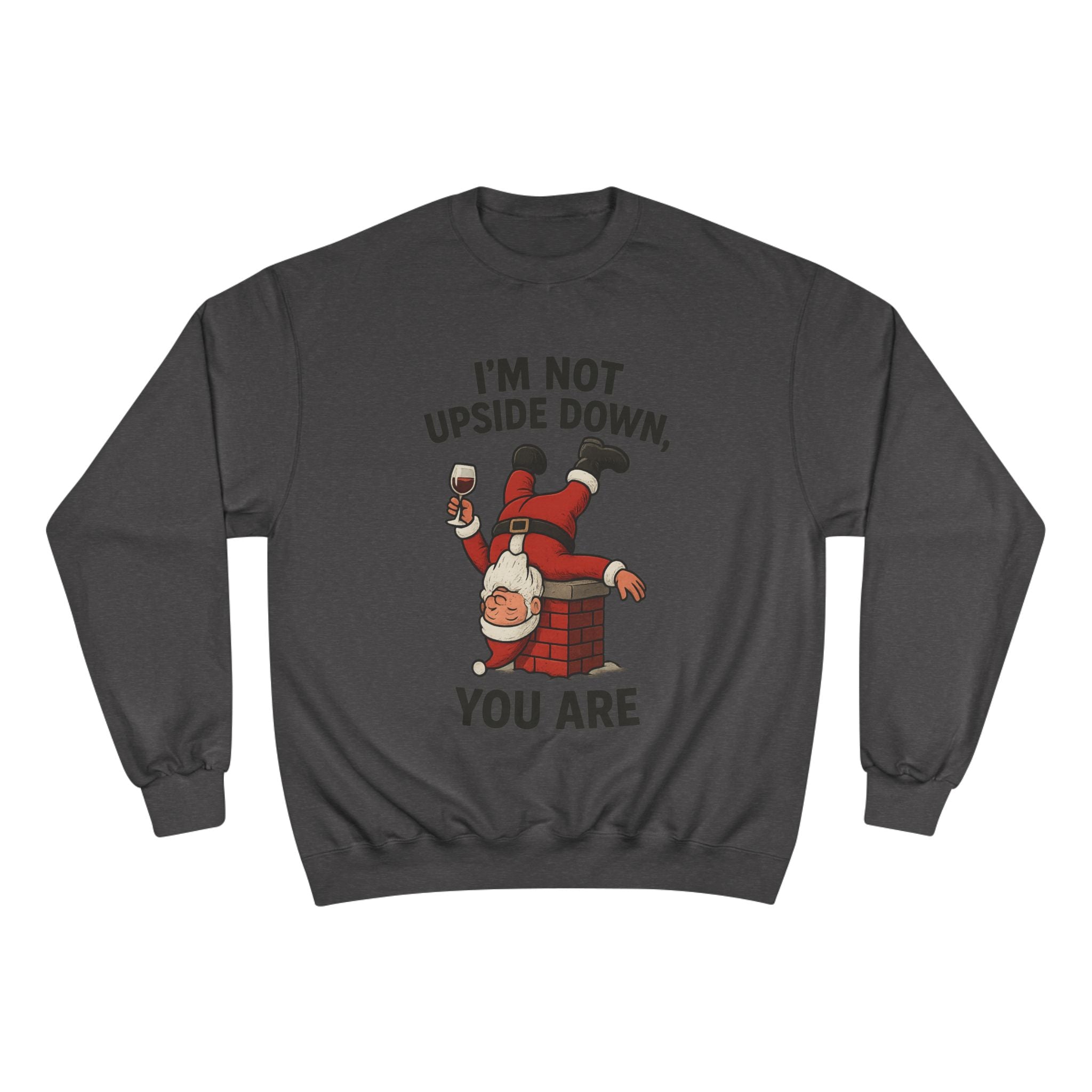 Funny Santa Sweatshirt, Holiday Humor, Gift for Christmas, Festive Apparel, Comfy Winter Outfit, Quirky Holiday Sweater