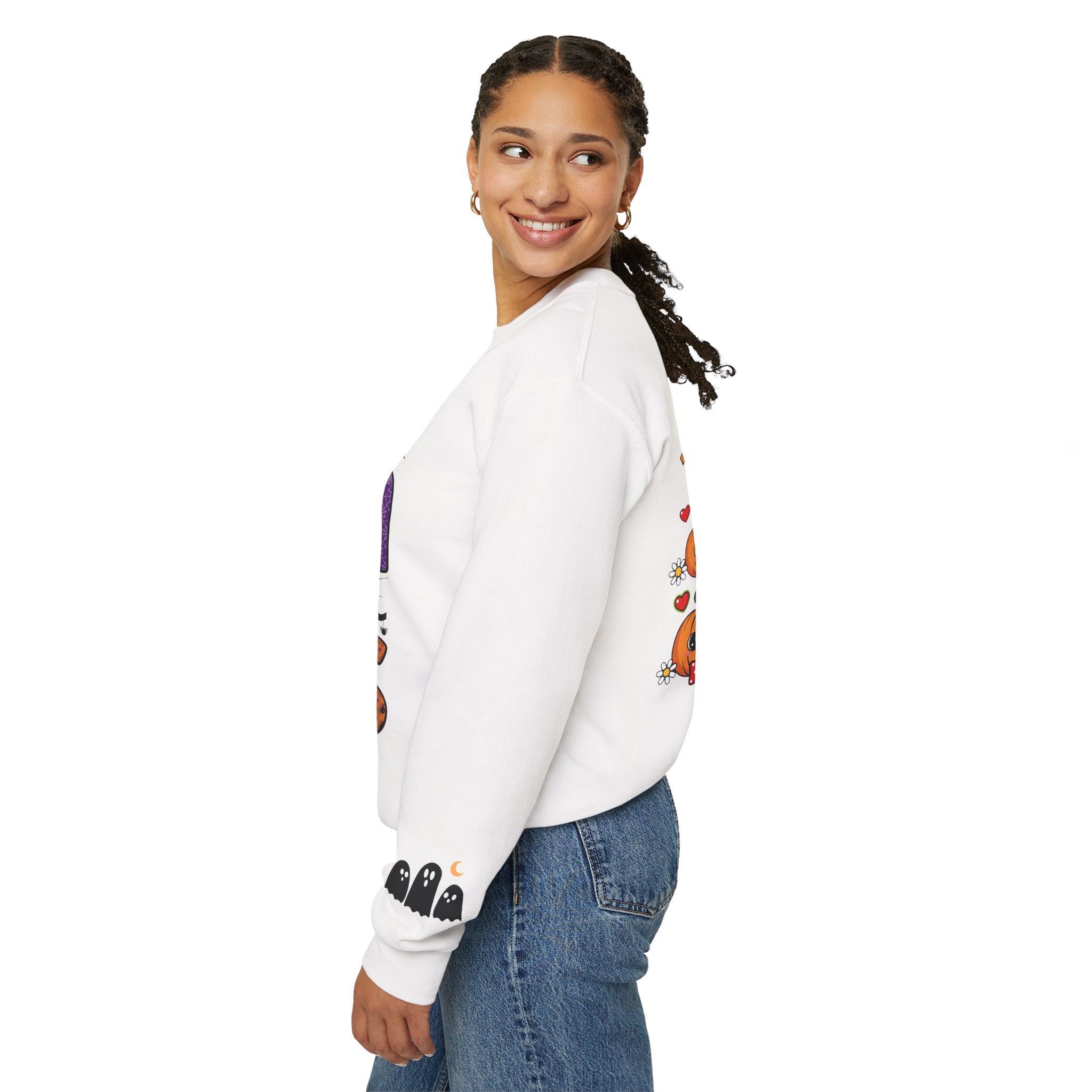 Halloween-Themed Mama Sweatshirt | Cozy Fall Apparel, Cute Ghosts, Trick or Treat Gift, Halloween Sweatshirt, Fall Fashion