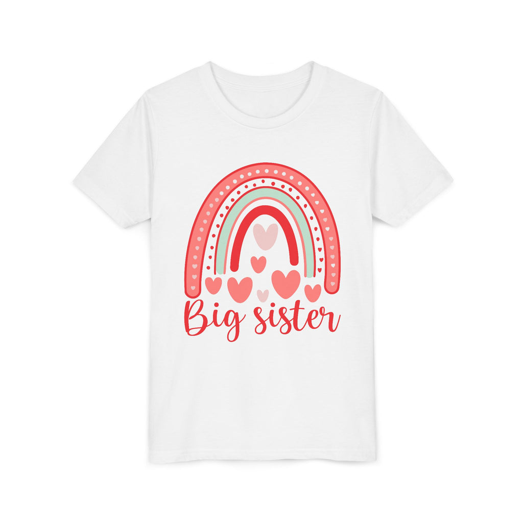 Big Sister Rainbow Tee - Kids Heart Shirt