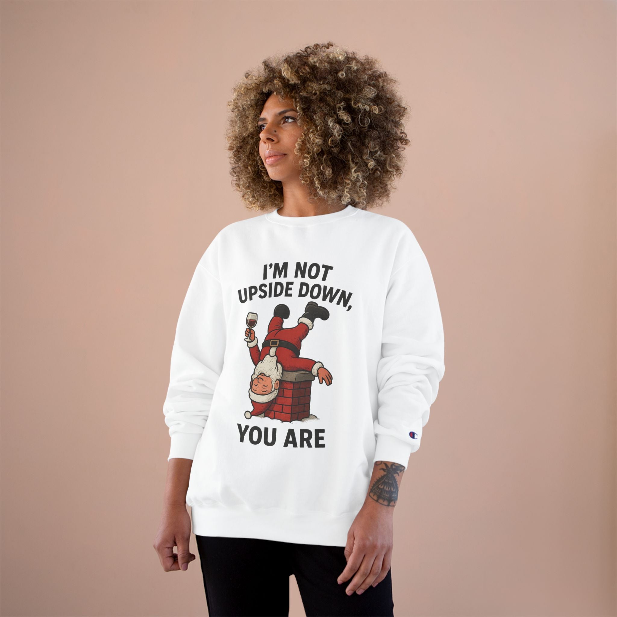 Funny Santa Sweatshirt, Holiday Humor, Gift for Christmas, Festive Apparel, Comfy Winter Outfit, Quirky Holiday Sweater
