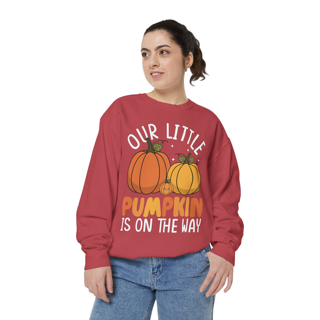 Pumpkin Pregnancy Announcement Sweatshirt, Cozy Fall Apparel, Expecting Parents Gift, Halloween Family Outfit, Thanksgiving Celebration Wear