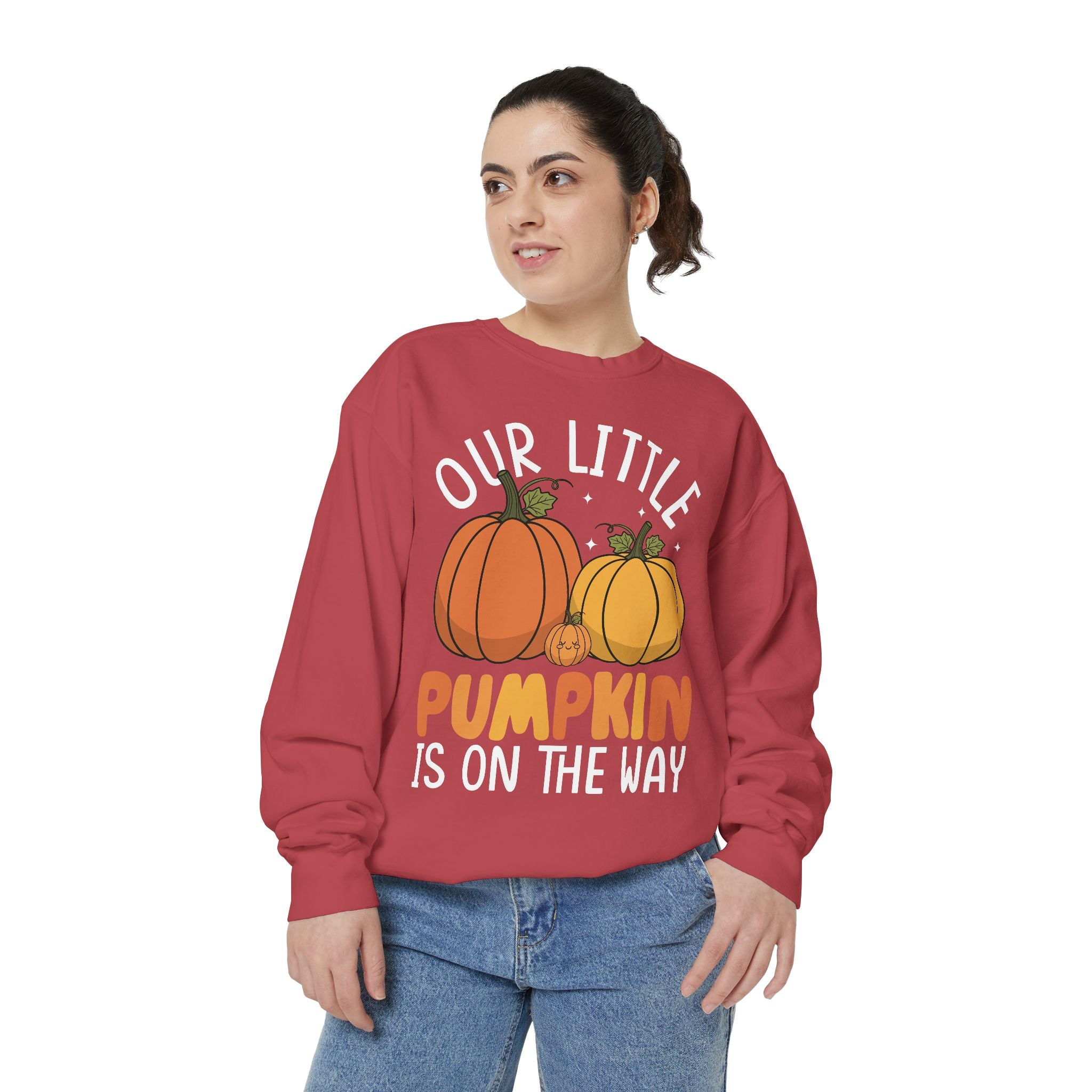 Pumpkin Pregnancy Announcement Sweatshirt, Cozy Fall Apparel, Expecting Parents Gift, Halloween Family Outfit, Thanksgiving Celebration Wear