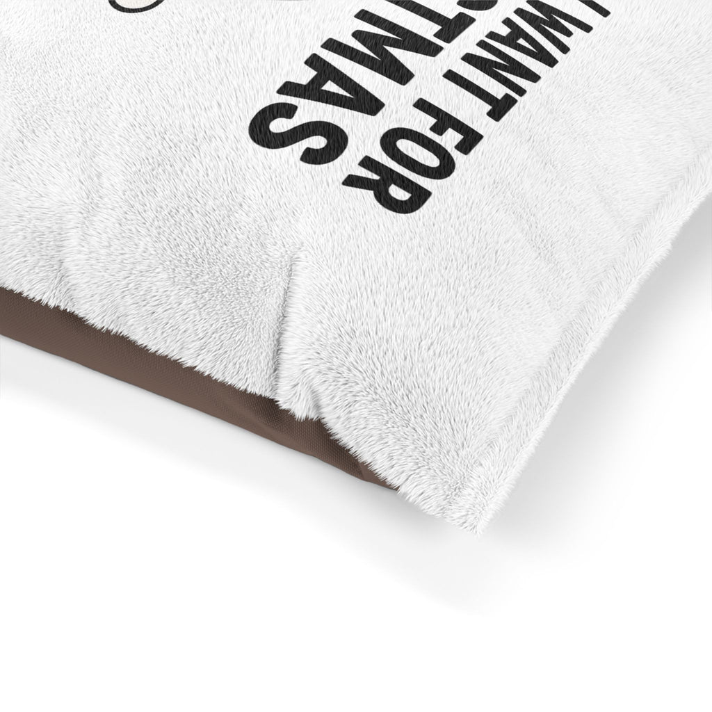 Christmas Dog Bed - "All I Want for Christmas is Treats (and Belly Rubs)" - Cozy Pet Cushion, Dog Lover Gift, Holiday Decor, Dog Bed [...]