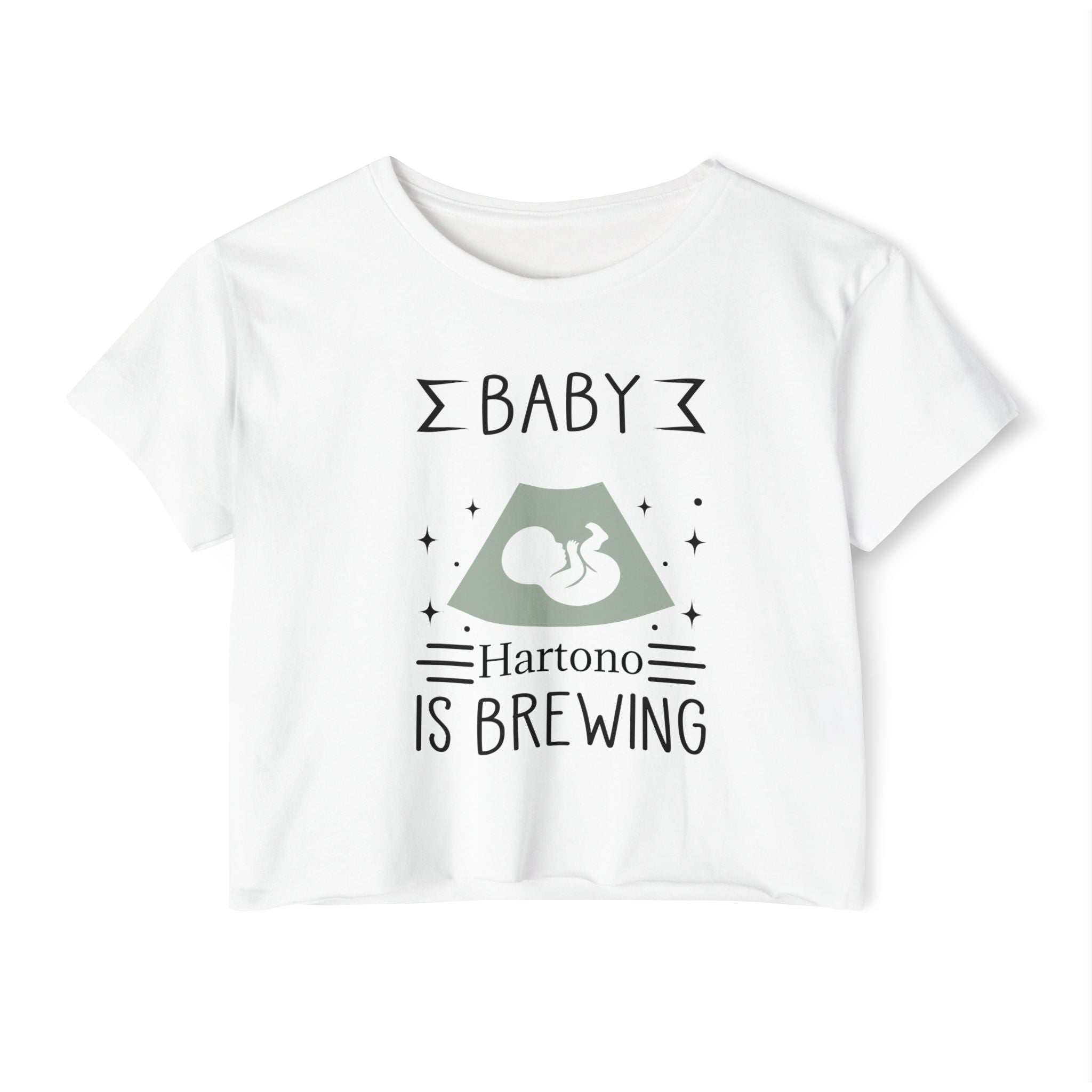 Baby Announcement Crop Top, Maternity Festival Shirt, Cute Pregnancy Top, Gift for Expecting Moms, Summer Casual Tee