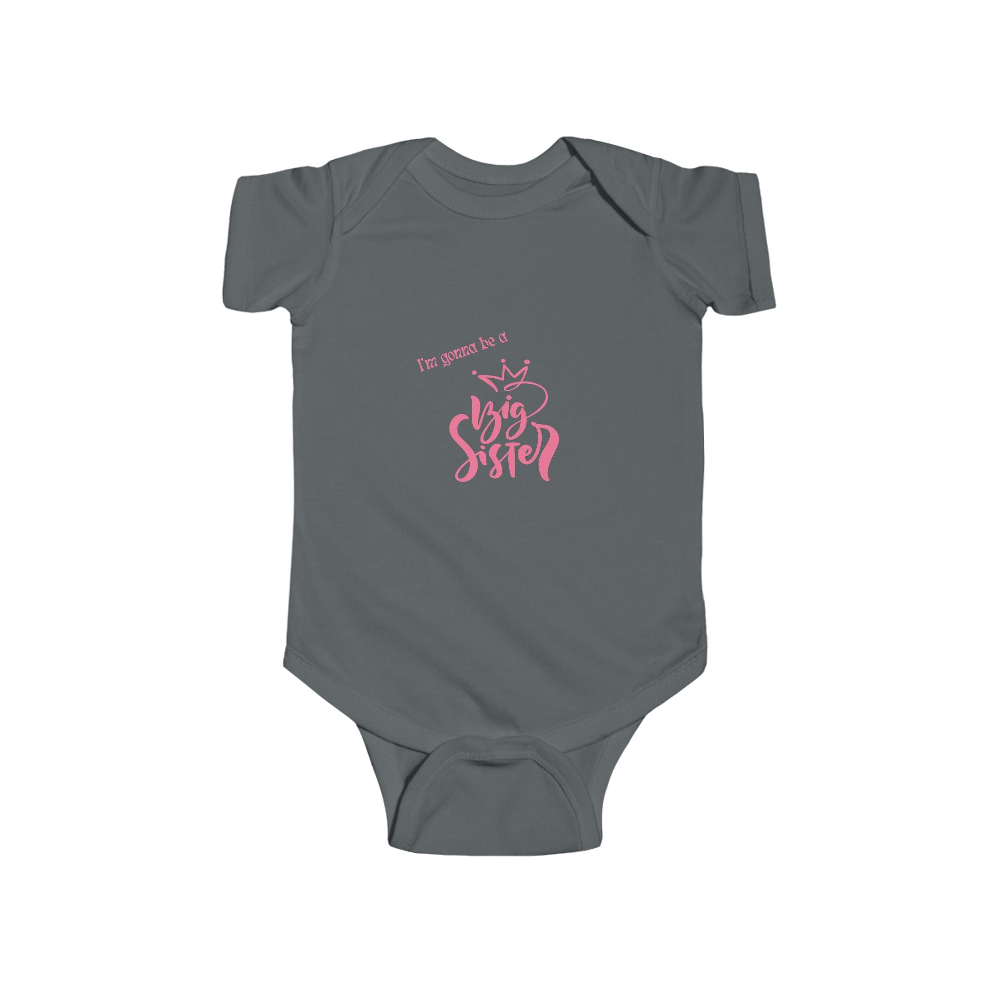 Big Sister Infant Bodysuit, Baby Shower Gift, Newborn Outfit, Infant Apparel, Funny Baby Clothes, Sibling Announcement