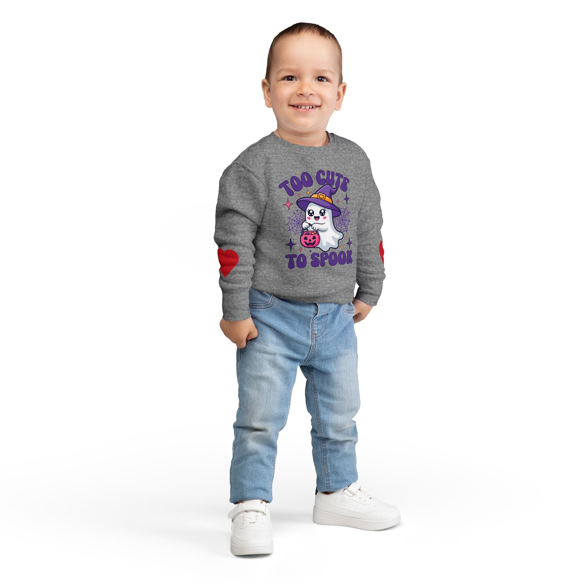 Toddler Sweatshirt - Griezelig Schattig Halloween Design